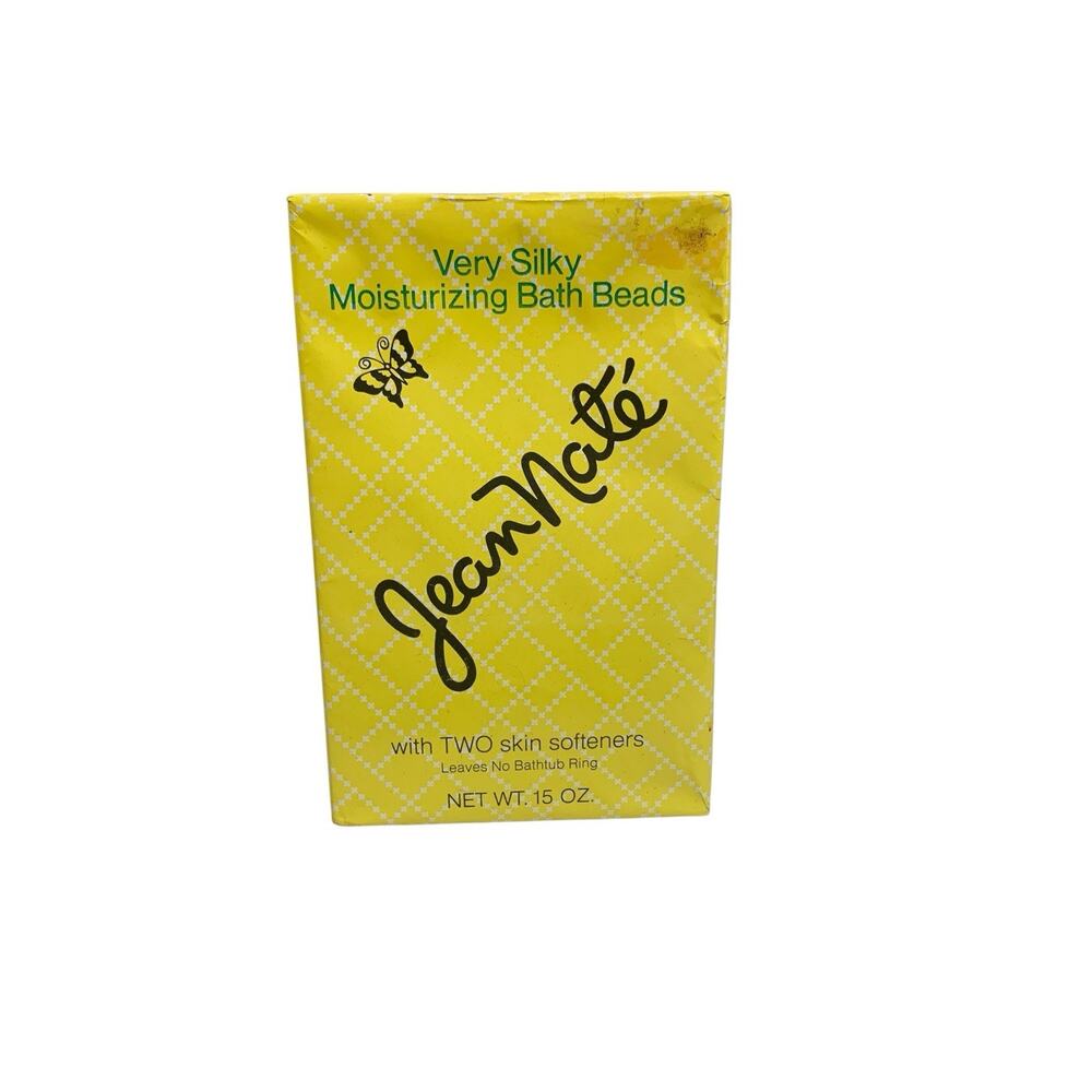 Vintage Jean Nate Very Silky Moisturizing Bath Beads 15 oz New in Box